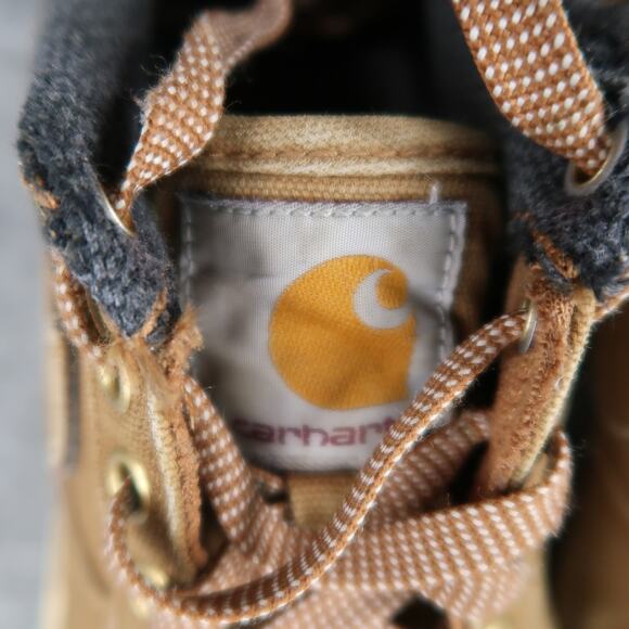 Nike Shoes 6Y Air Force 1 Low Carhartt WIP Ale Brown GS Sneakers Canvas Corduroy - Picture 11 of 16